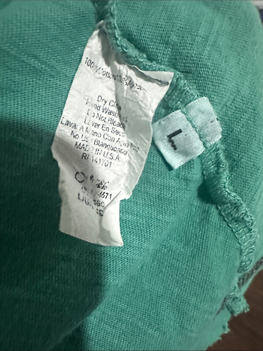1.4.3. Story by Line Up Cream to Teal Ombre Tank - Picture 7 of 7